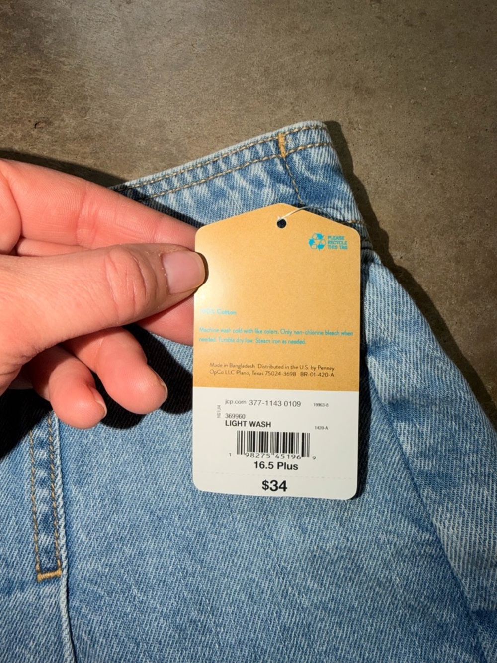 Thereabouts Girls Denim Skort Pleated Light Wash Size 16 NWT - Picture 3 of 8